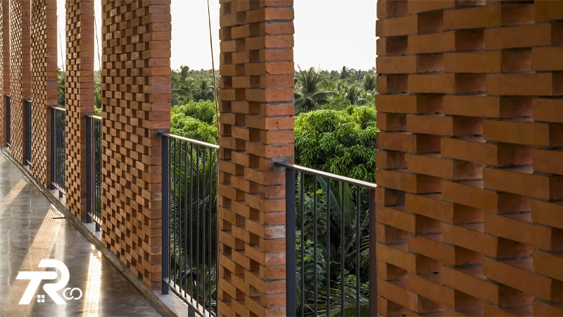 آجر چینی مشبک جناغی