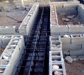 پی ریزی ساختمان