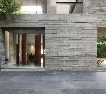 ترکیب آجر با بتن اکسپوز