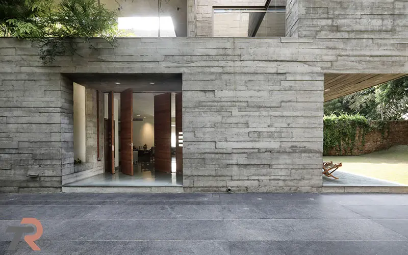 ترکیب آجر با بتن اکسپوز