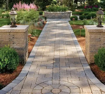 کاربرد آجر در ساخت کفپوش محوطه و پارکینگ‌ها