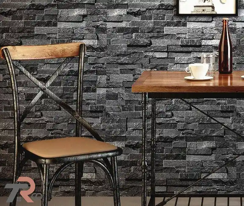 دیوار آجری مشکی در طراحی داخلی